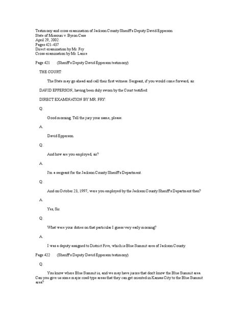 Case Transcript 06 Testimony Epperson Witness Testimony