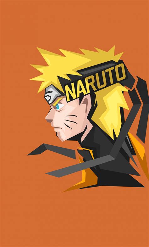 Download Naruto Uzumaki Minimal Art 1280x2120 Wallpaper Iphone 6 Plus