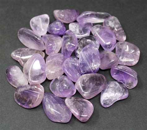 Amethyst Tumbled Stones Choose How Many Pieces A Grade Tumbled