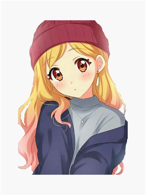 Cozy Anime Girl Sticker By Alikarsunky Redbubble