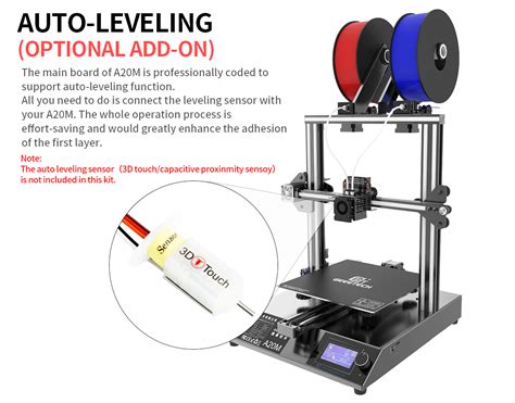 Geeetech A20m Dual Extruder Filament Detector And Break Resuming