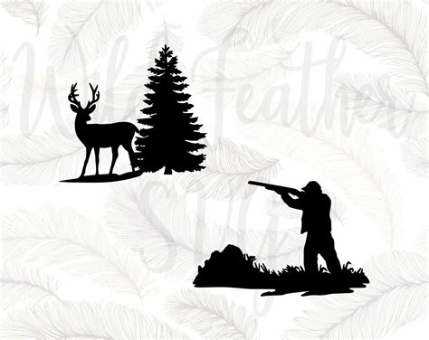 Deer Hunter Silhouette Vicafunny