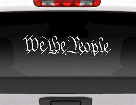 We The People Vinyl Decal Sticker Stickers Labels And Tags Bumper