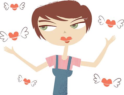 Girl Blowing Kiss Illustrations Royalty Free Vector Graphics And Clip Art Istock
