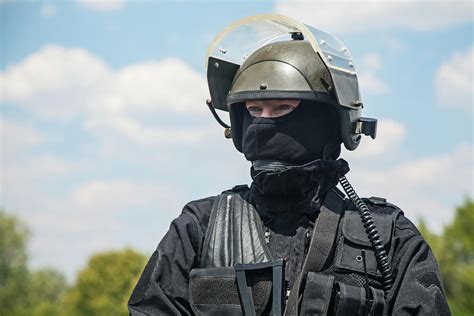 Spec Ops Soldier In Black Uniform Photograph By Oleg Zabielin Pixels