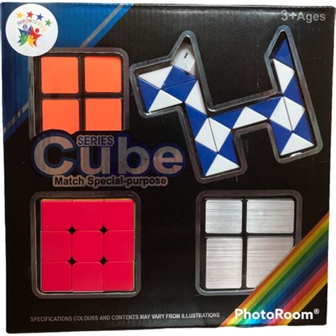 Kit 4 Cubo Magico Serie Cube Match Especial Purpose Raro No Shoptime