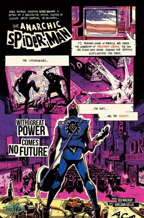 Spider Man Punk Spiderverse The Anarchic Spiderman Comic Book Superheroes Spiderman Spider