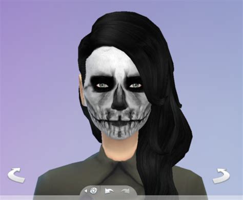 My Sims 4 Blog Skull Face Paint For Males And Females By Justkeepsimming