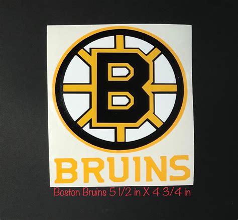 Nhl Hockey Boston Bruins Digital Cut Car Decal Window Sticker 5 12 In
