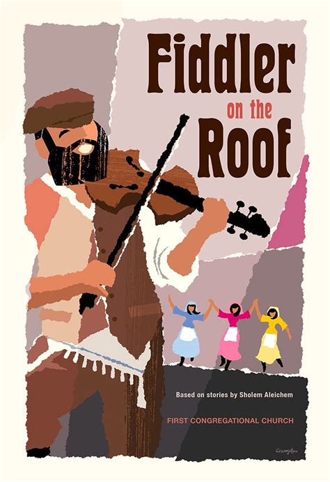 Fiddler On The Roof Posterplaybill Programme Cover By Michael Crampton