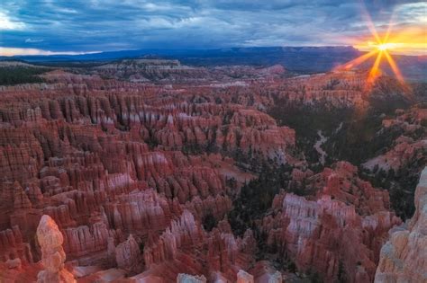 Bryce Canyon Sunrise From Inspiration Point Dan Sorensen