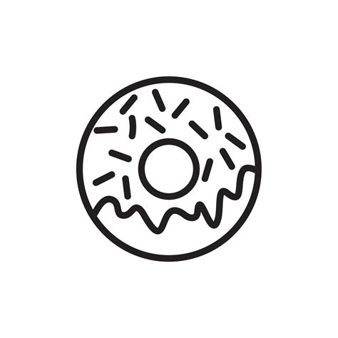 Donuts Icon Template Black Color Editable Donuts Icon Symbol Flat