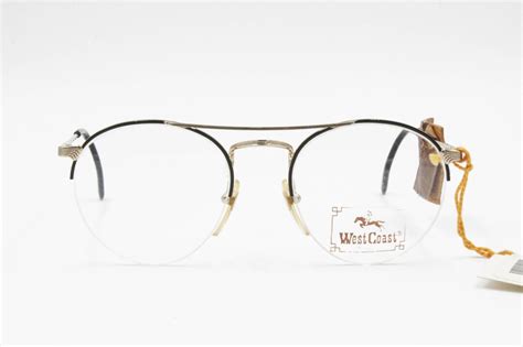 round pilot eyewear eyeglasses frame pale golden and black west etsy
