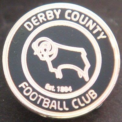 9781859834282) from amazon's book store. DERBY COUNTY FC Club crest type badge Brooch pin In gilt ...