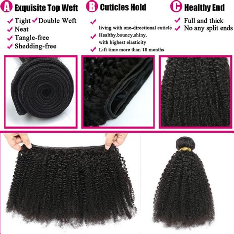 Afro Kinky Curl Indian Hair Virgin Human Hair Bundles 3bundles Lot