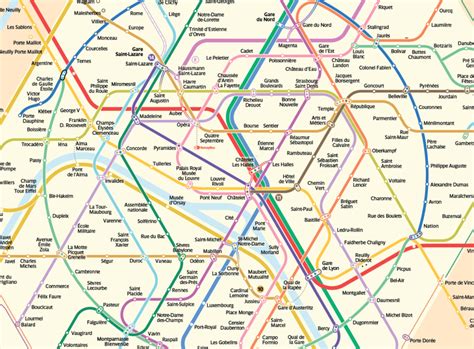 Transit Maps Work In Progress New Circular Paris Metro Map
