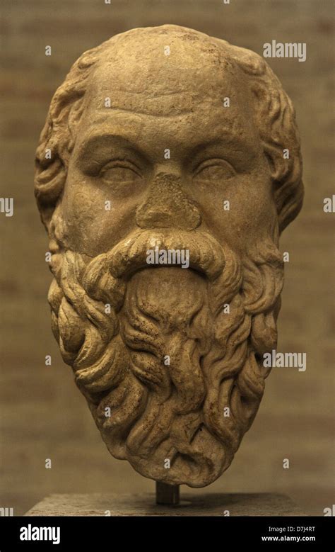 Socrates 469 399 Bc Greek Philosopher Head Roman Copy Of An