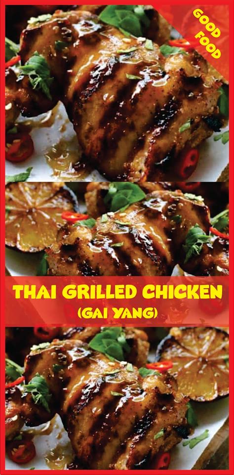 Thai Grilled Chicken Gai Yang Recipe Spesial Food