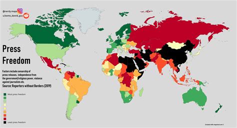 Press Freedom Across The Whole World Reporters Without Borders 2019