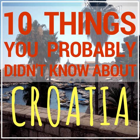 50 Unbelievable Facts About Croatia Ultimate Guide 2024