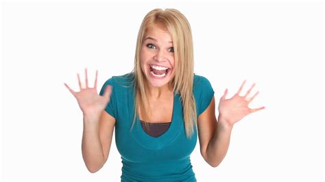 Enthusiastic Woman Waving Laughing Stock Footage Sbv 307400575 Storyblocks
