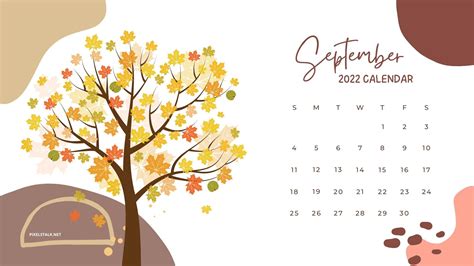 36 September 2022 Calendar Wallpapers