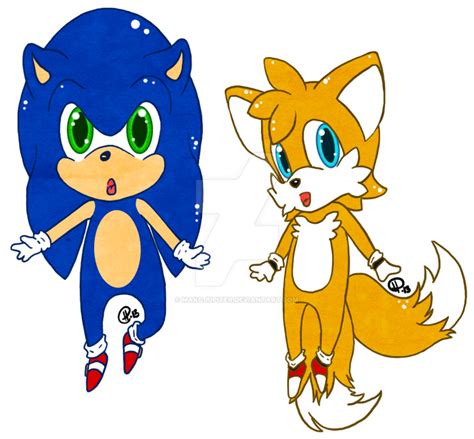 Chibi Sonic And Tails By Makojupiter On Deviantart