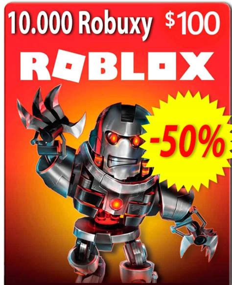 Robux Roblox 10000 100 Usd Karta Podarunkowa 12407551242 Sklepy