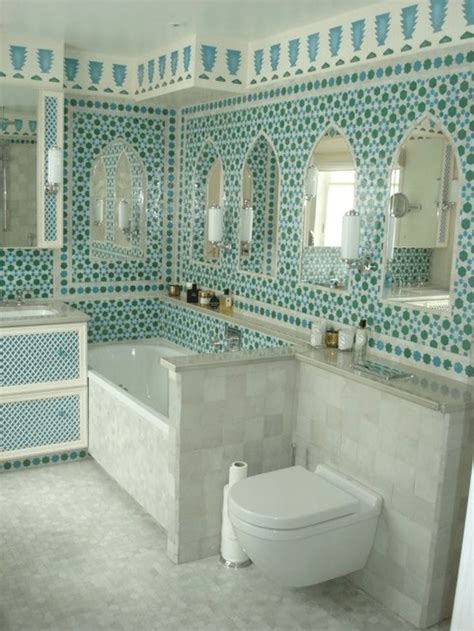 Moroccan Inspired Bathroom Tiles Moroccan Bathroom Bathrooms Style