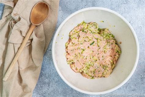 Mix ground chicken and remaining ingredients in large mixing bowl. Healthy Chicken Zucchini Poppers Recipe - Paleo & Whole30