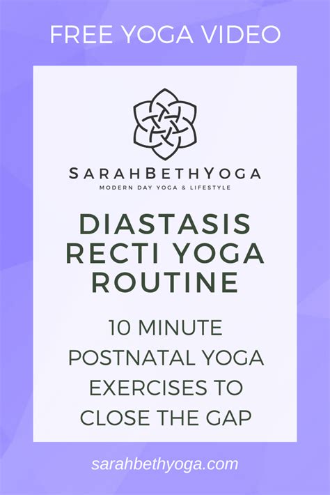 10 Minute Postnatal Yoga For Diastasis Recti Exercises To Close The