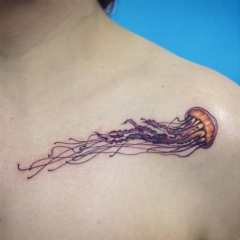 15 Beautiful And Vibrant Jellyfish Tattoos Tattoodo