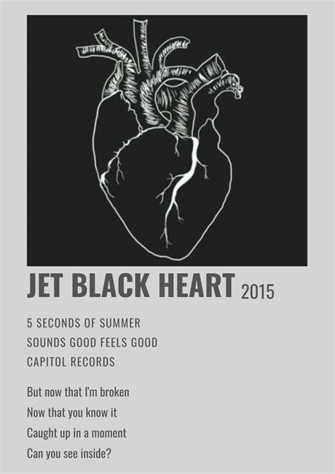 Jet Black Heart 5sos 5sos Songs 5sos Album Jet Black Heart