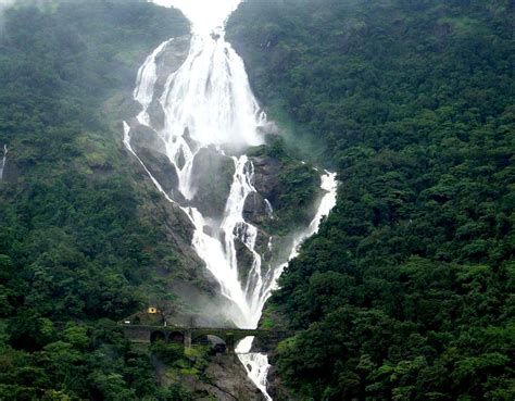 At A Glance The Beautiful Dudhsagar Falls Of Goa India Tv