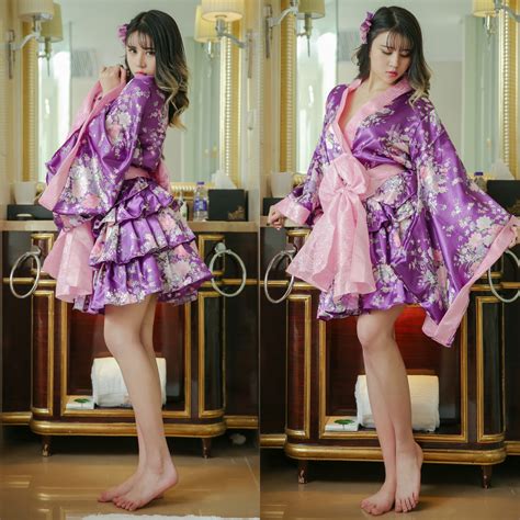 Sexy Female Japanese Cosplay Costumes Role Playing Anime Kimonos