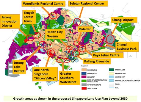Singapore Growth Areas Map Singapore Luxury Home Projects For Sale
