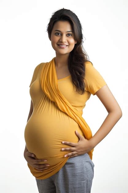 Premium Ai Image Indian Pregnant Woman Who Is Very Pretty Posing