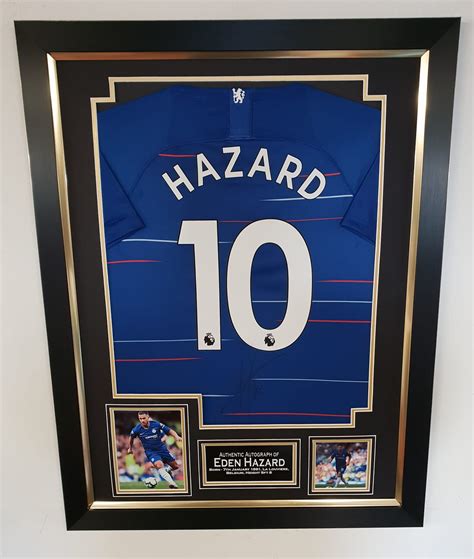 Eden Hazard Signed Chelsea FC Shirt Framed Experience Epic