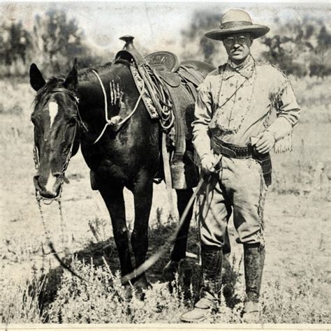 Theodore Roosevelt With Horse For Firsthand Observer