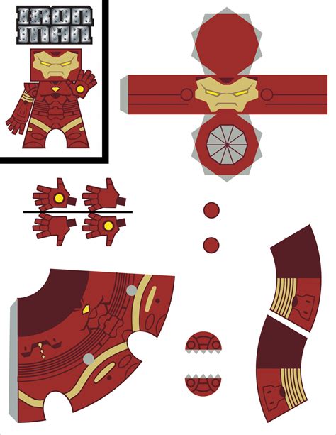 Iron Man Papercraft Template