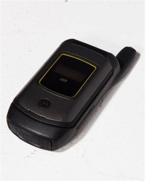 Te050 Motorola Black Flip Cell Phone Prop Rental Acme Brooklyn