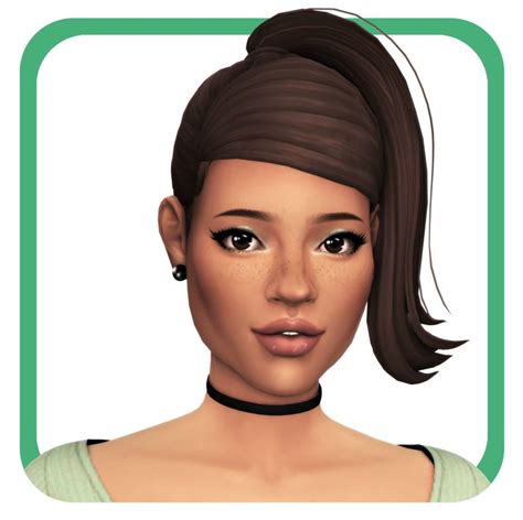 Sims 4 Hairs Ellie Simple Skysims 120 Hair Retextured