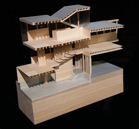 Work House Section Model On Behance Architecture Model Concept