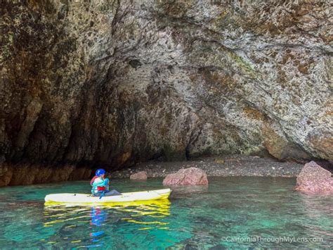 Kayaking Sea Caves On Santa Cruz Island In Channel Islands National