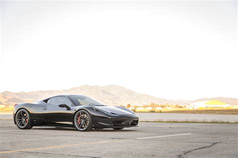 2014 ferrari 458 spider $ 259,990 1,568 miles. Black Ferrari 458 Looks Mysterious on Carbon Graphite Wheels — CARiD.com Gallery