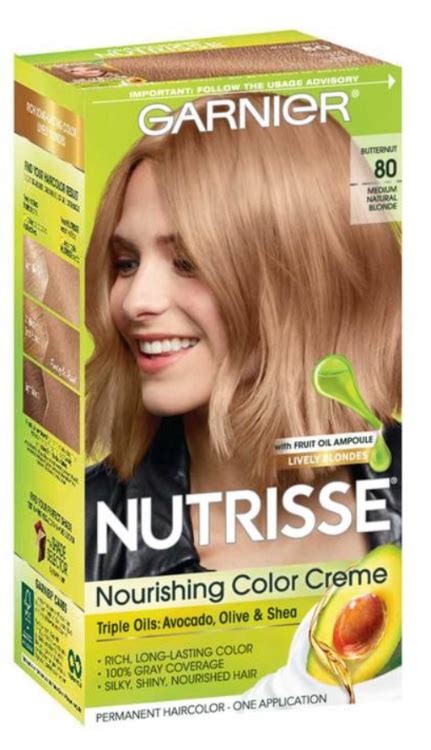 Garnier Nutrisse Nourishing Color Creme Medium Natural Blonde 80 Butternut 1source