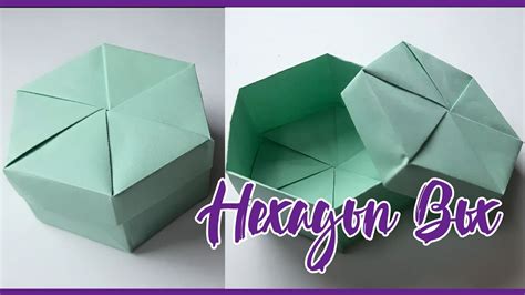 How To Make Hexagon Box Origami Box T Box Ring Box Diy