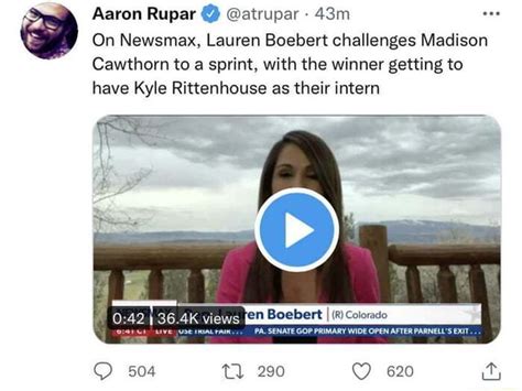 On Newsmax Aaron Rupar Lauren Boebert Atrupar Challenges Madison
