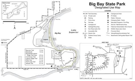 The Big Bay State Park Map