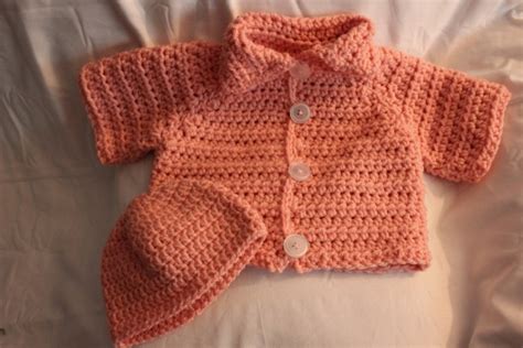 Crochet Baby Sweater Set Baby Hat Girl Sweater Boy